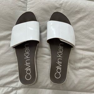 Calvin Klein patent slides